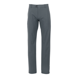 Shepherd Greyson Clothiers Montauk Performance Trouser in Steel Grey - Front View | Technical Golf Pants