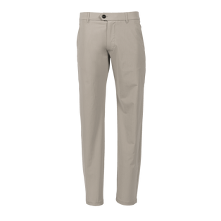 Greyson Montauk Sport Trouser - Stone Slim Fit Performance Golf Pant, Front View | Greyson Clothiers