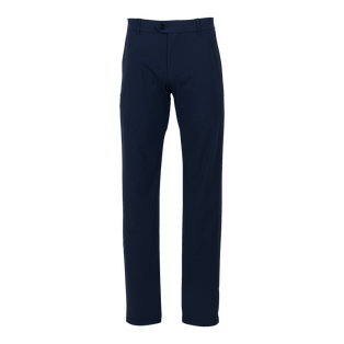 Navy Men's Premium Performance Golf Trouser - Slim Fit, Flat Front, Front View | Greyson Clothiers