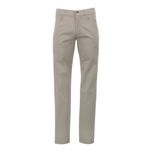 Riverstone Cotton-Twill Amagansett 5-Pocket Pant in Navy - Front View | Greyson Clothiers