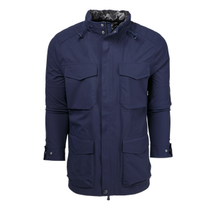 Maltese Blue Greyson M65 Mod Military Jacket - Front View, Multi-Pocket | Greyson Clothiers