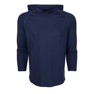 Maltese Blue Perforated Falcon Sport Hoodie - Front View | Greyson Clothiers