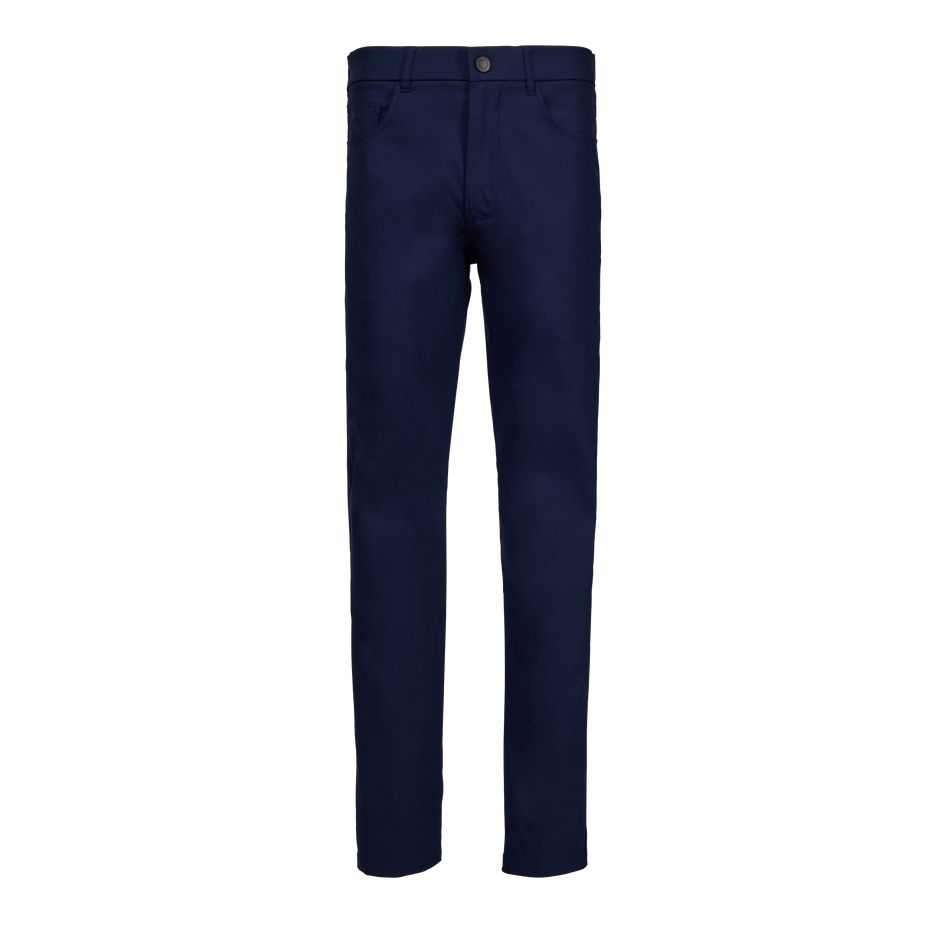 Maltese Blue Wainscott 5-Pocket Men's Golf Pant - Front View | Greyson Clothiers