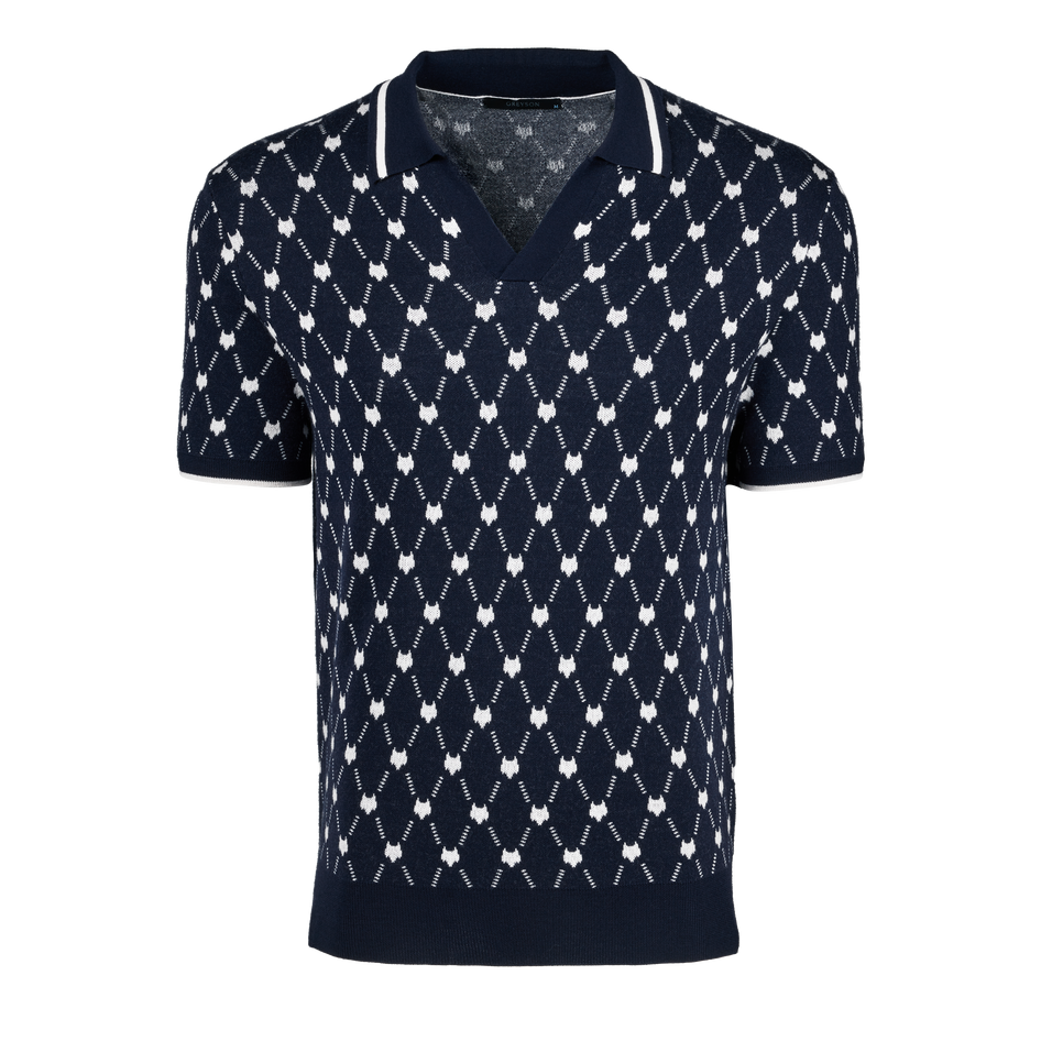 Wolf Chain Johnny Collar Short Sleeve Polo