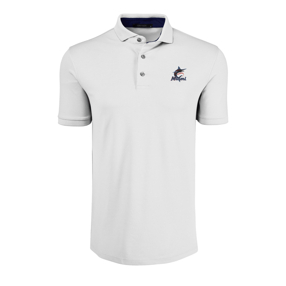 Miami Marlins Wolf Short Sleeve Polo