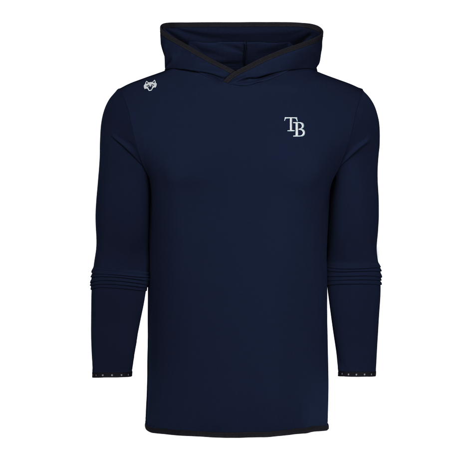 Maltese Blue Men's Tampa Bay Rays Colorado Hoodie - Flat Lay Front, Elasticated Cuffs | Greyson Clothiers