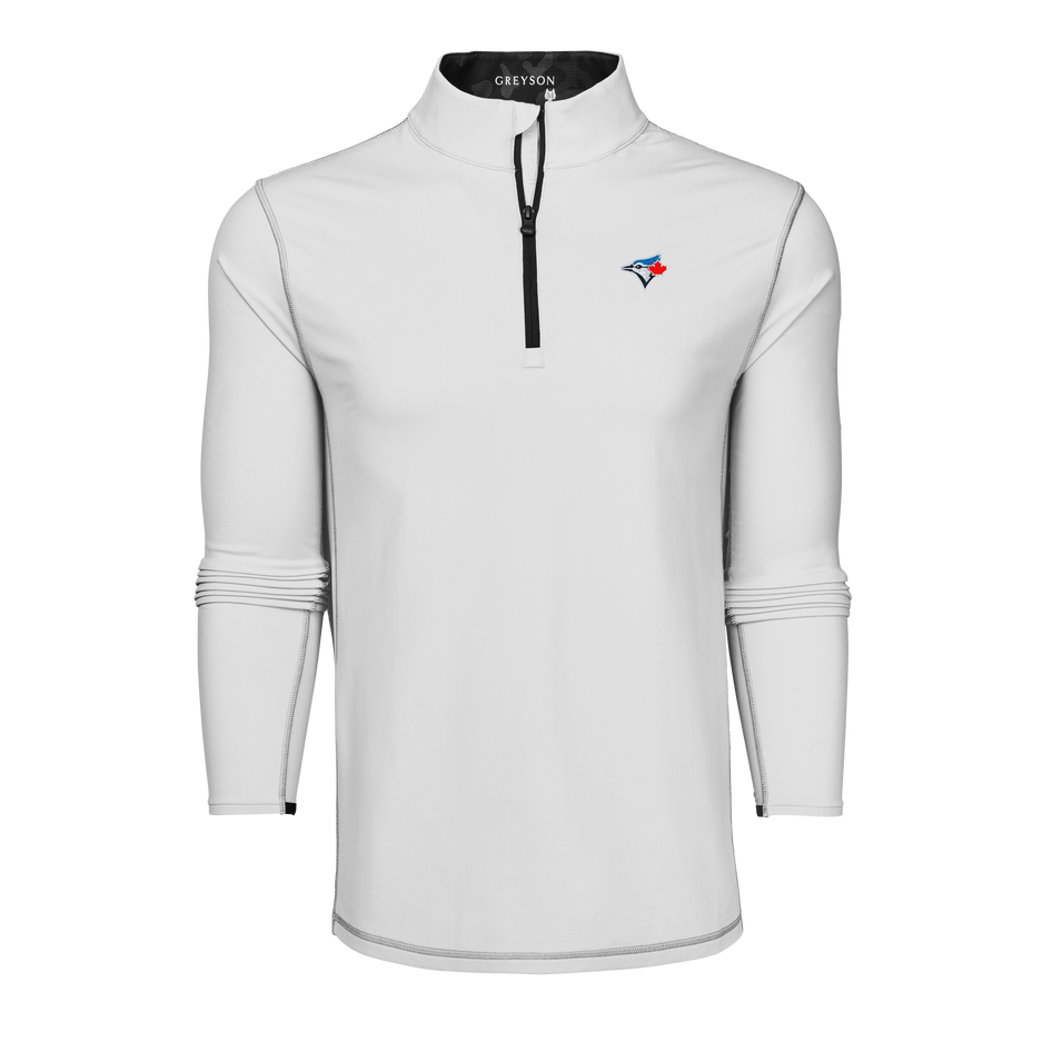 Arctic Toronto Blue Jays Colorado Quarter-Zip Mock Neck - Front View | Greyson Clothiers
