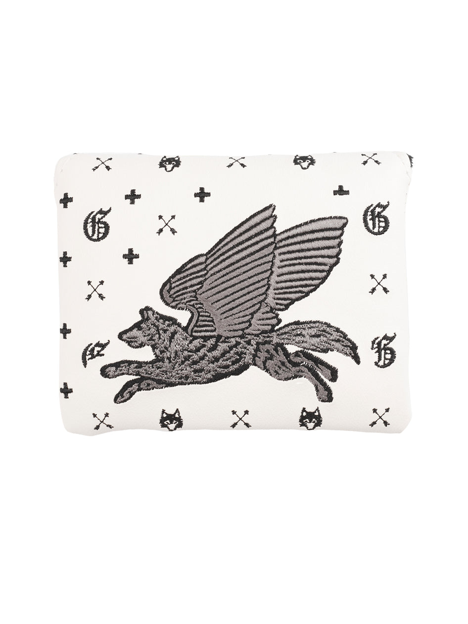 Greyson Clothiers Angel Wolf Mallet Putter Cover in ARCTIC