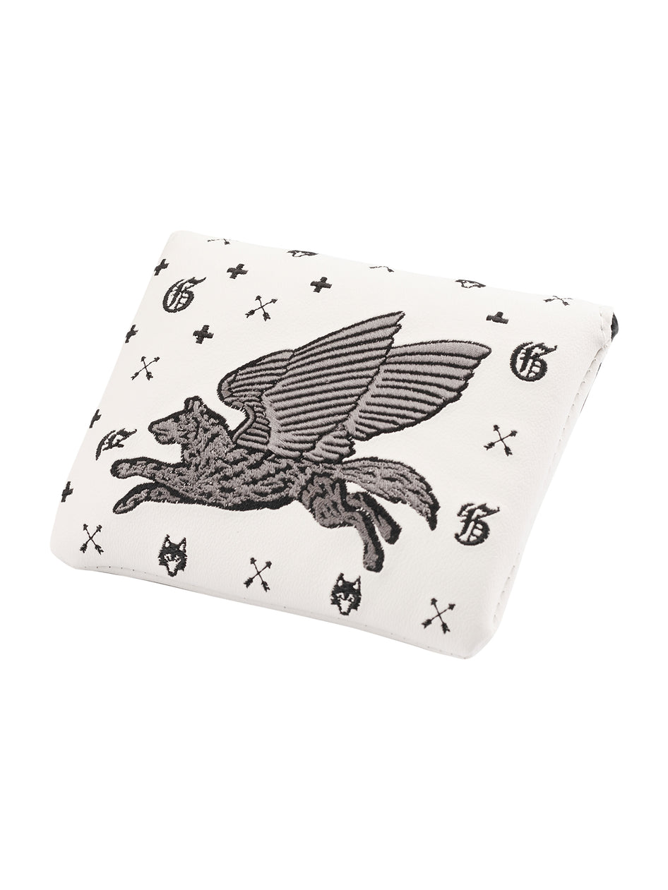 Greyson Clothiers Angel Wolf Mallet Putter Cover in ARCTIC