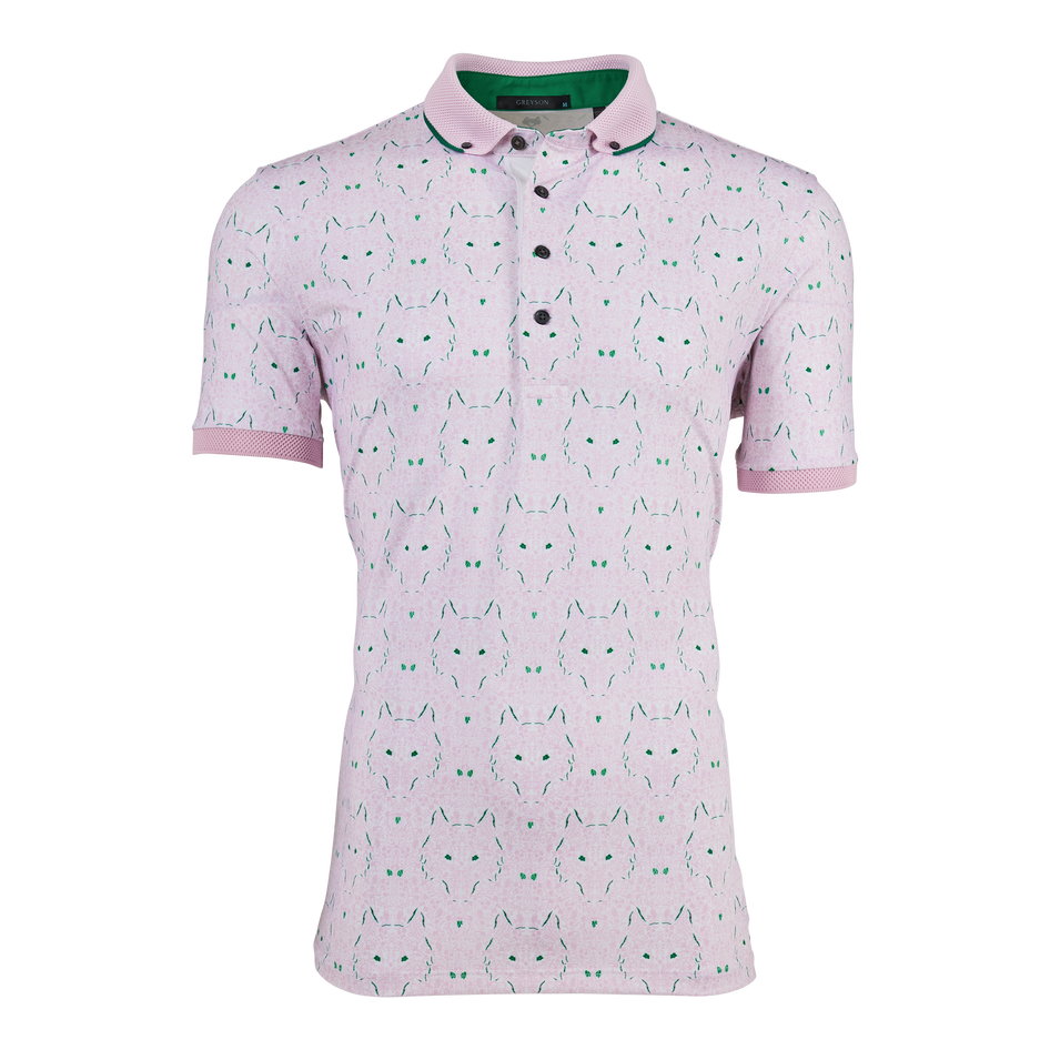 Greyson Clothiers Garden Of Wolves Polo in ARCTIC