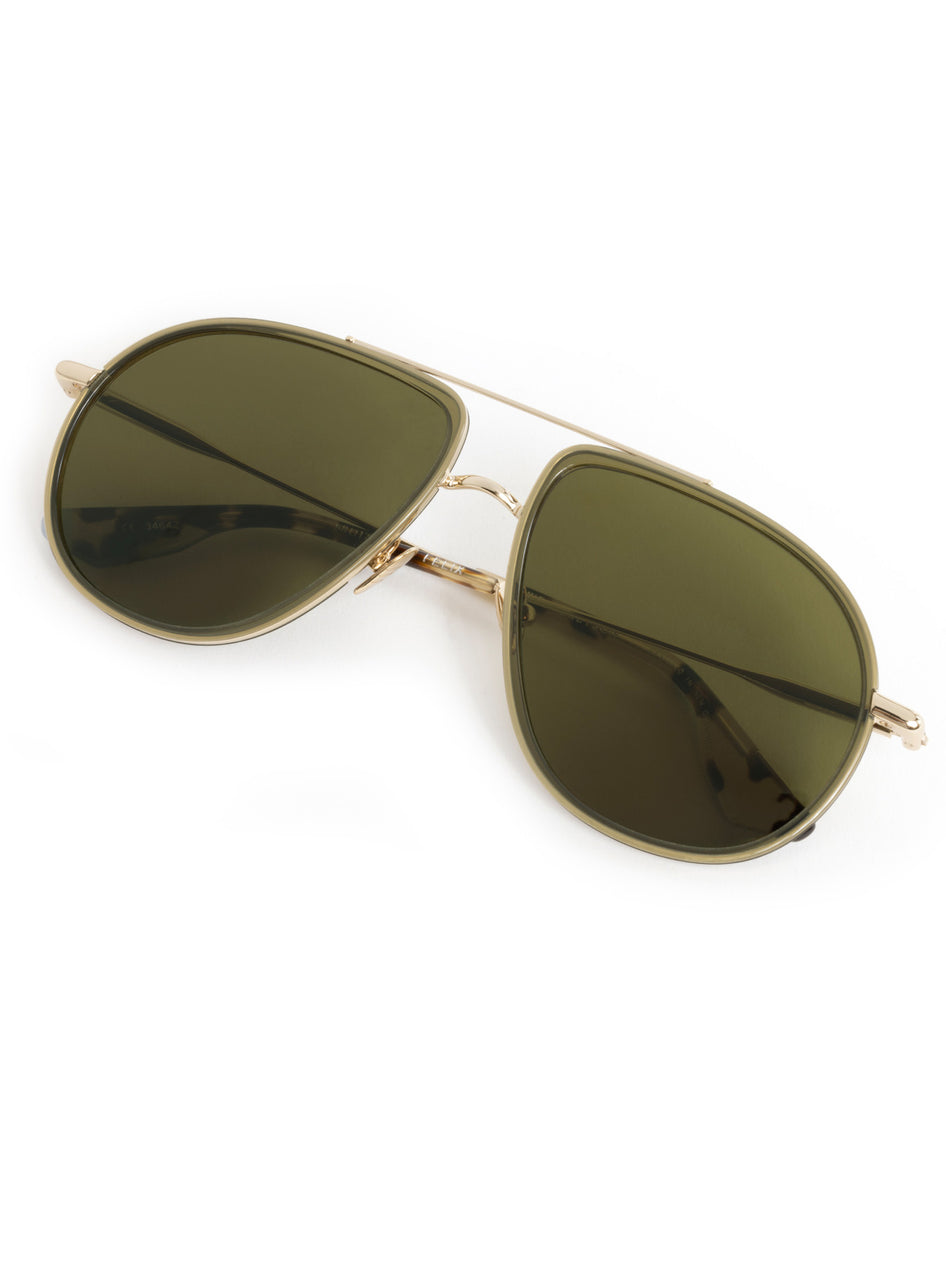 Greyson Clothiers GREYSON X KREWE Felix Sunglasses in OLIVE IBERIA 12K 