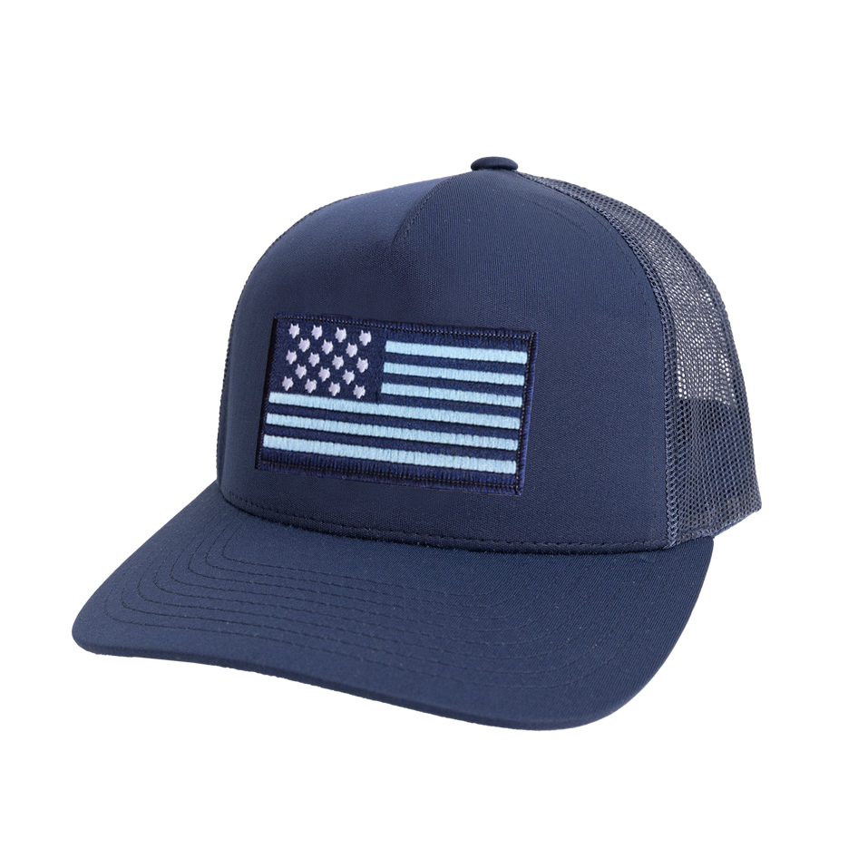 Greyson Clothiers Wolf Flag Trucker Hat in MALTESE