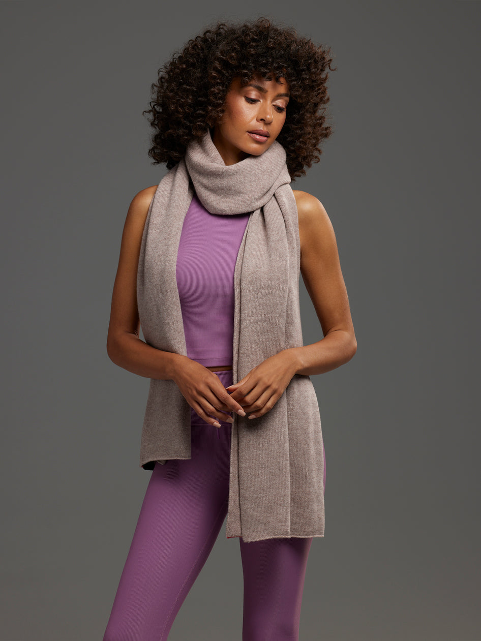 Greyson Clothiers Wool Cashmere Scarf in FAWN HEATHER