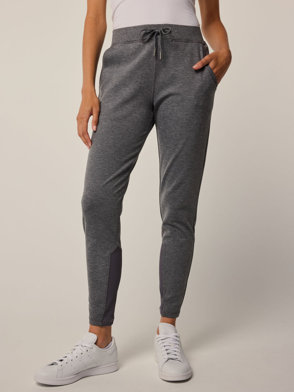Greyson Clothiers Sequoia Melange Jogger in SMOKE HEATHER