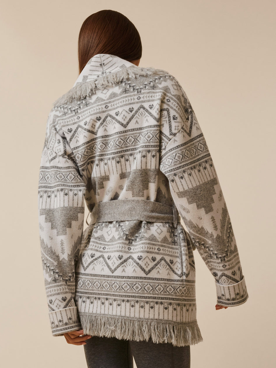 Greyson Clothiers Ghostwolf Odin Cardigan in LIGHT GREY HEATHER
