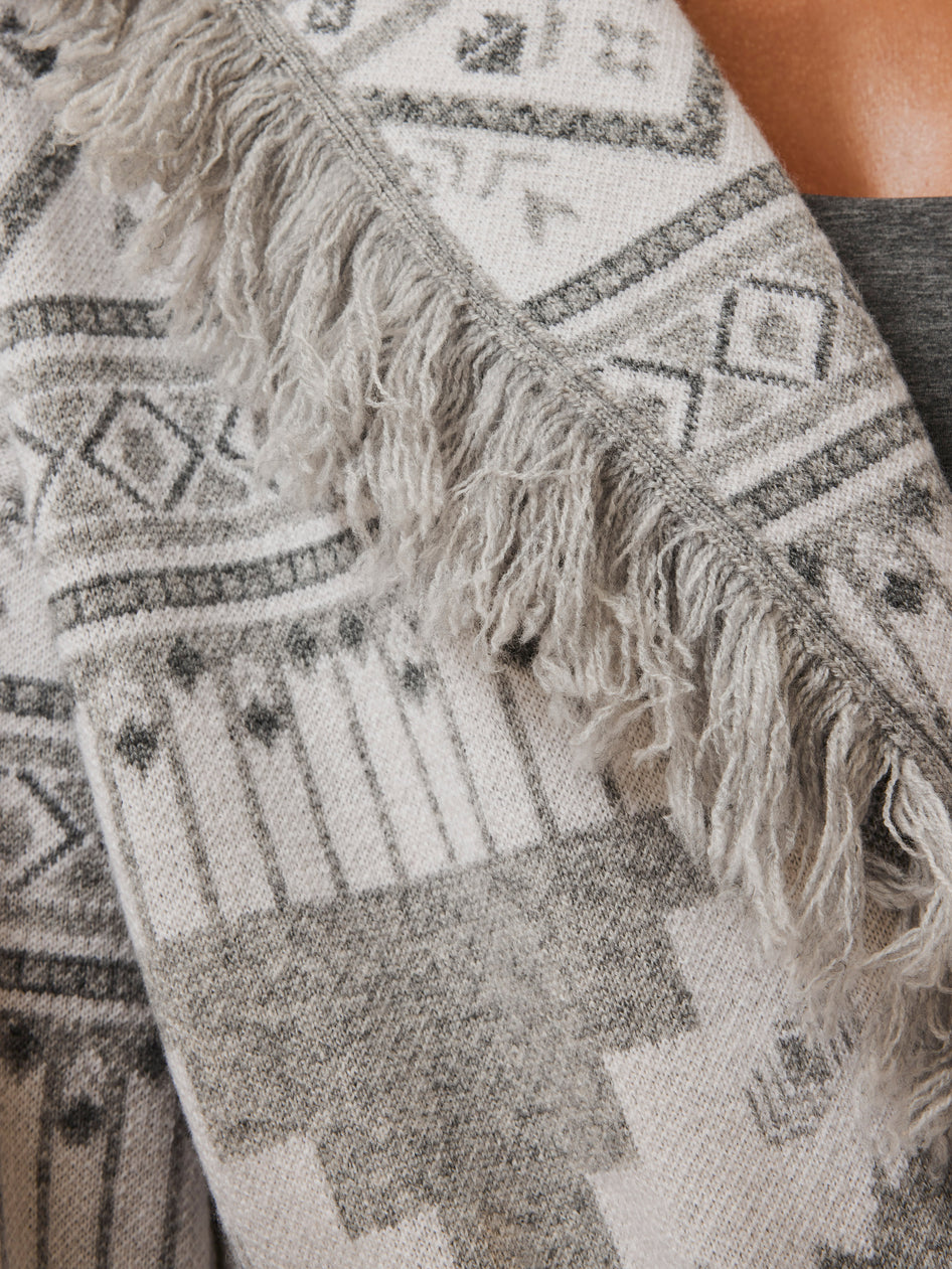 Greyson Clothiers Ghostwolf Odin Cardigan in LIGHT GREY HEATHER