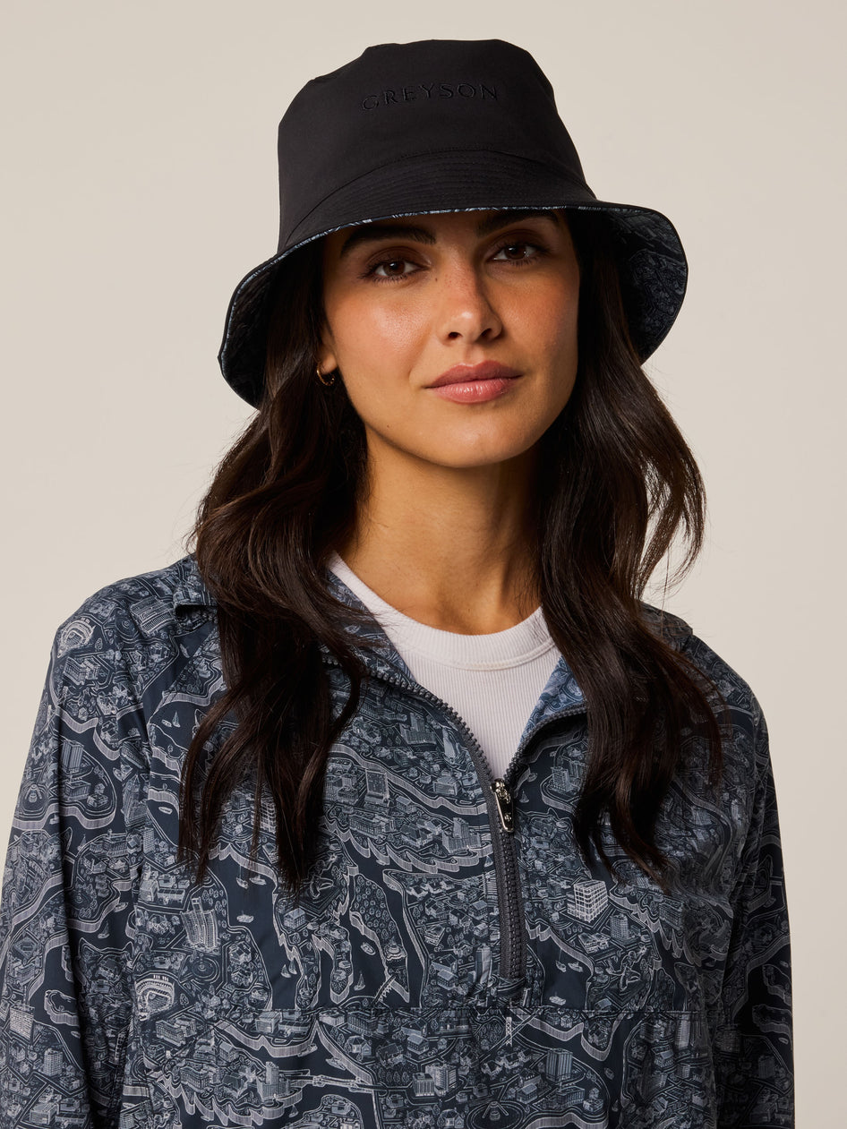 Greyson Clothiers Reversible Utopia Bucket Hat in ANTHRACITE