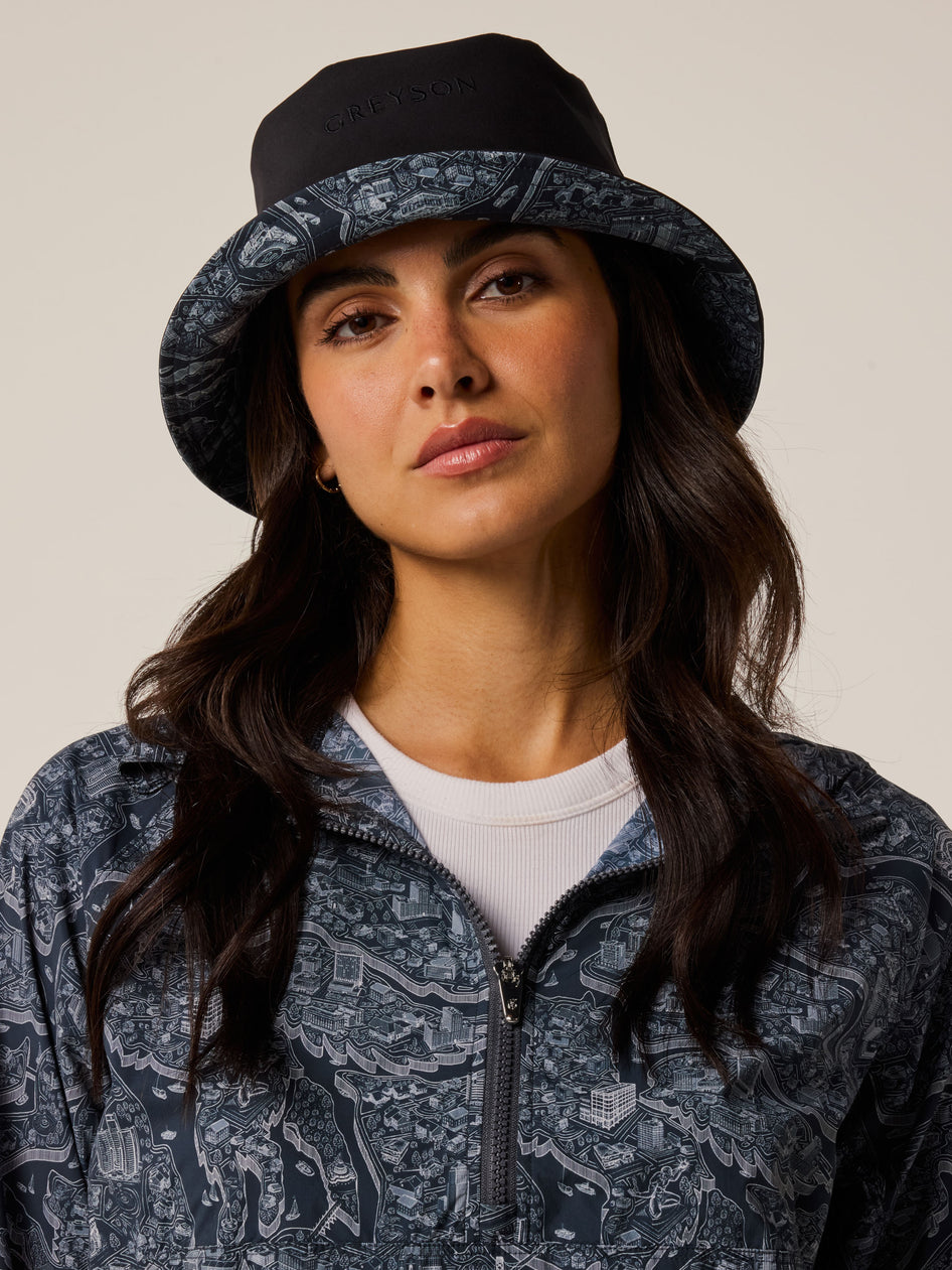 Greyson Clothiers Reversible Utopia Bucket Hat in ANTHRACITE
