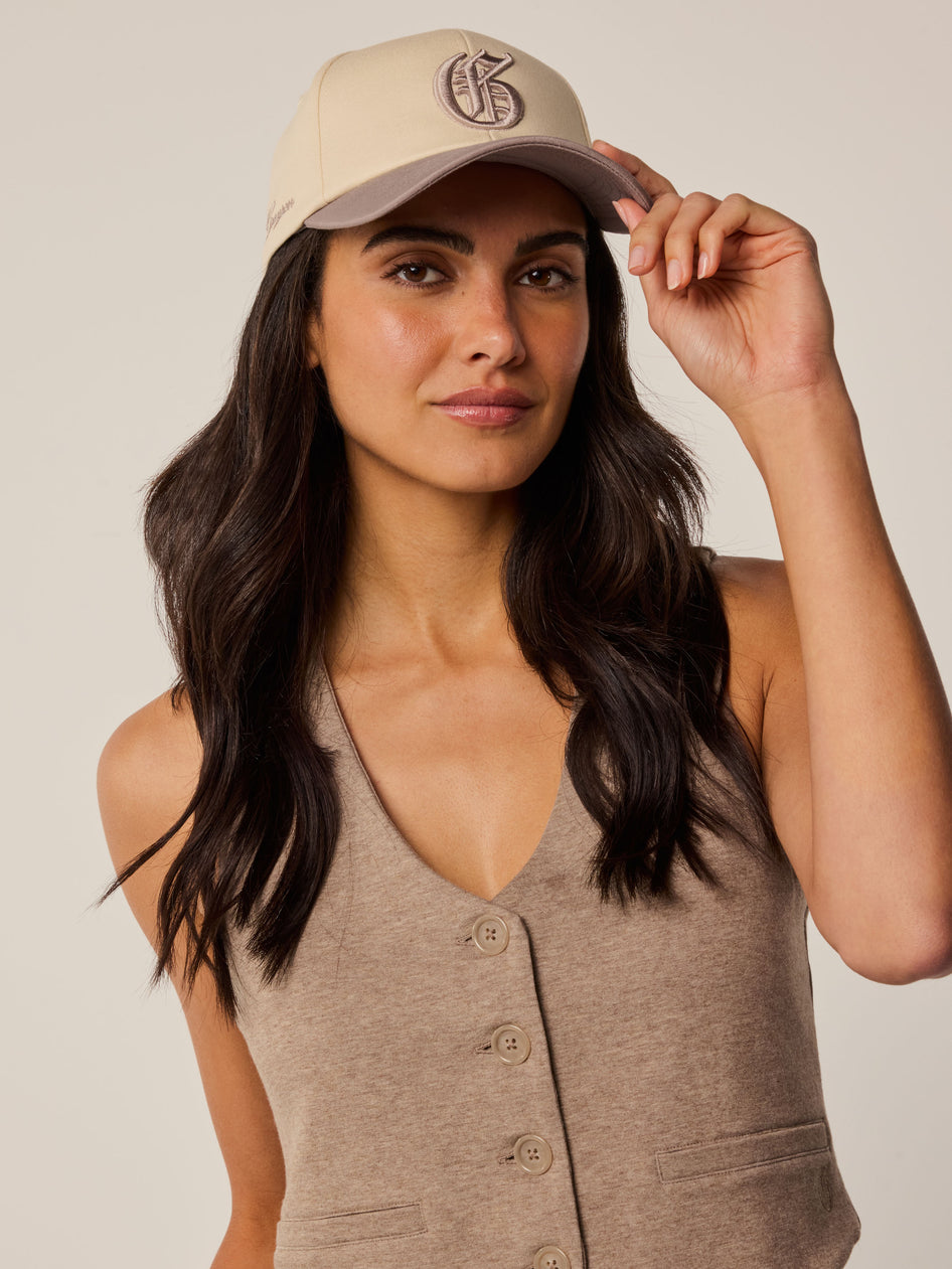 Greyson Clothiers Scarlett Gothic "G" Hat in DOVE