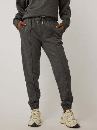 Greyson Clothiers Aspen Melange Jogger in SMOKE HEATHER