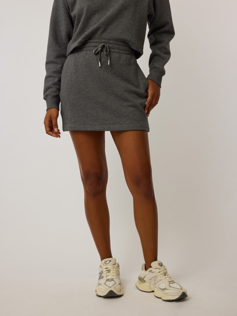 Greyson Clothiers Aspen Skirt in SMOKE HEATHER
