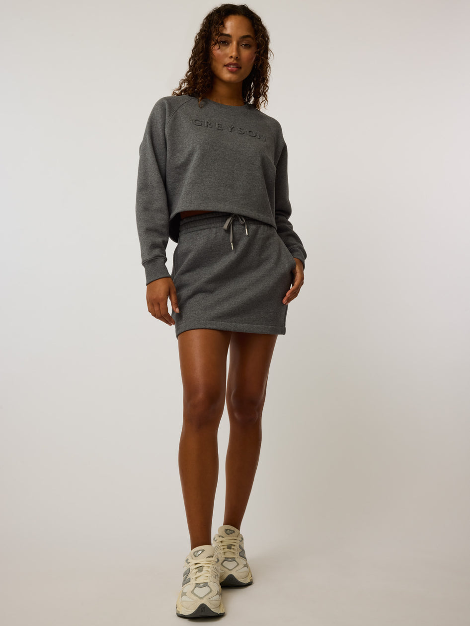 Greyson Clothiers Aspen Skirt in SMOKE HEATHER