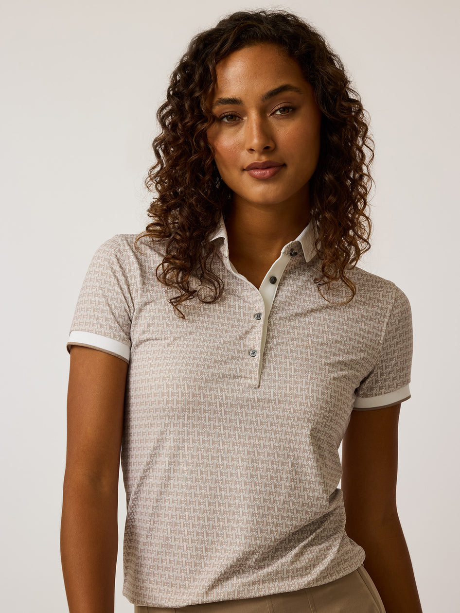 Greyson Clothiers Monogram Scarlett Polo in CLAY