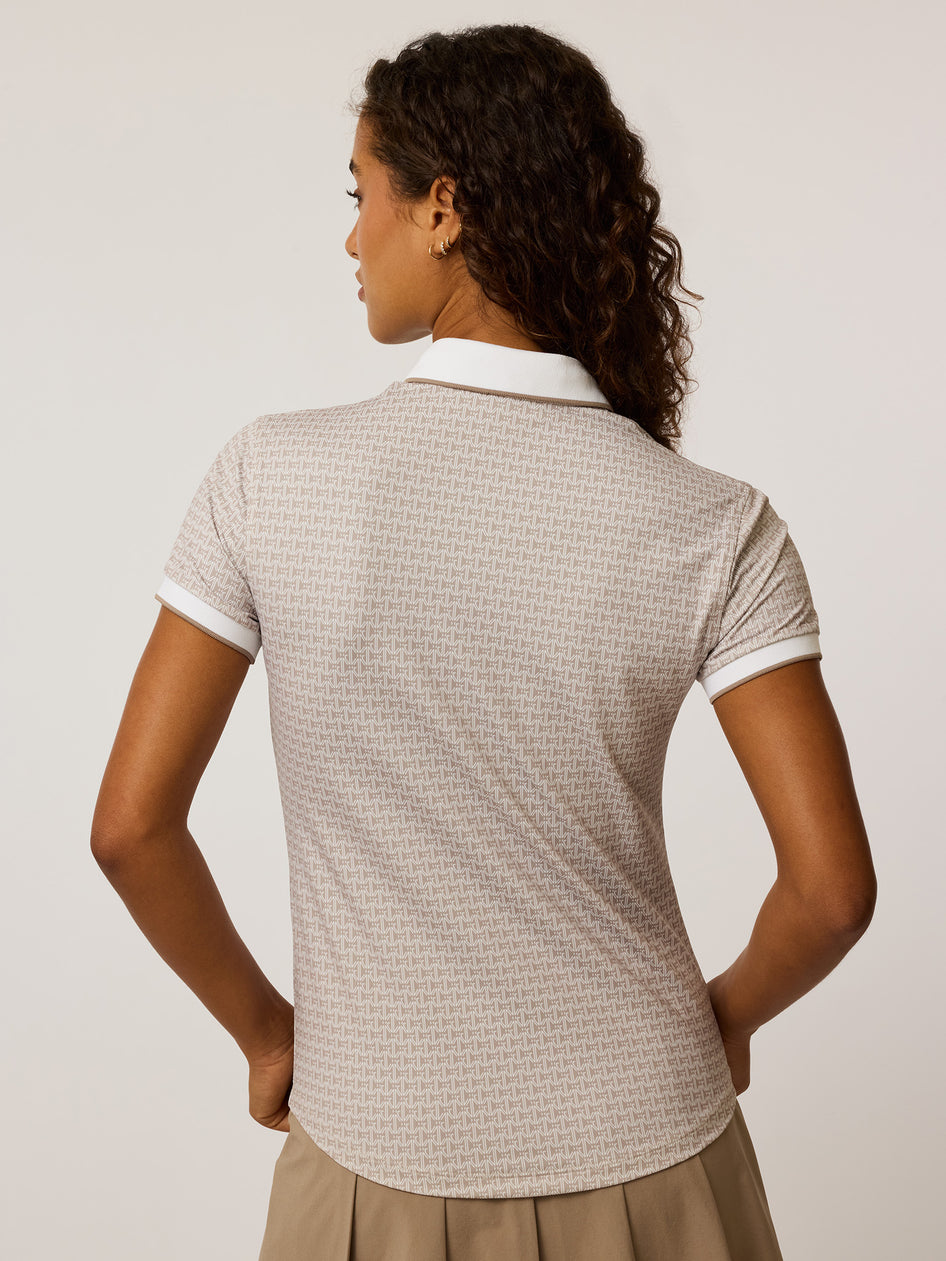 Greyson Clothiers Monogram Scarlett Polo in CLAY
