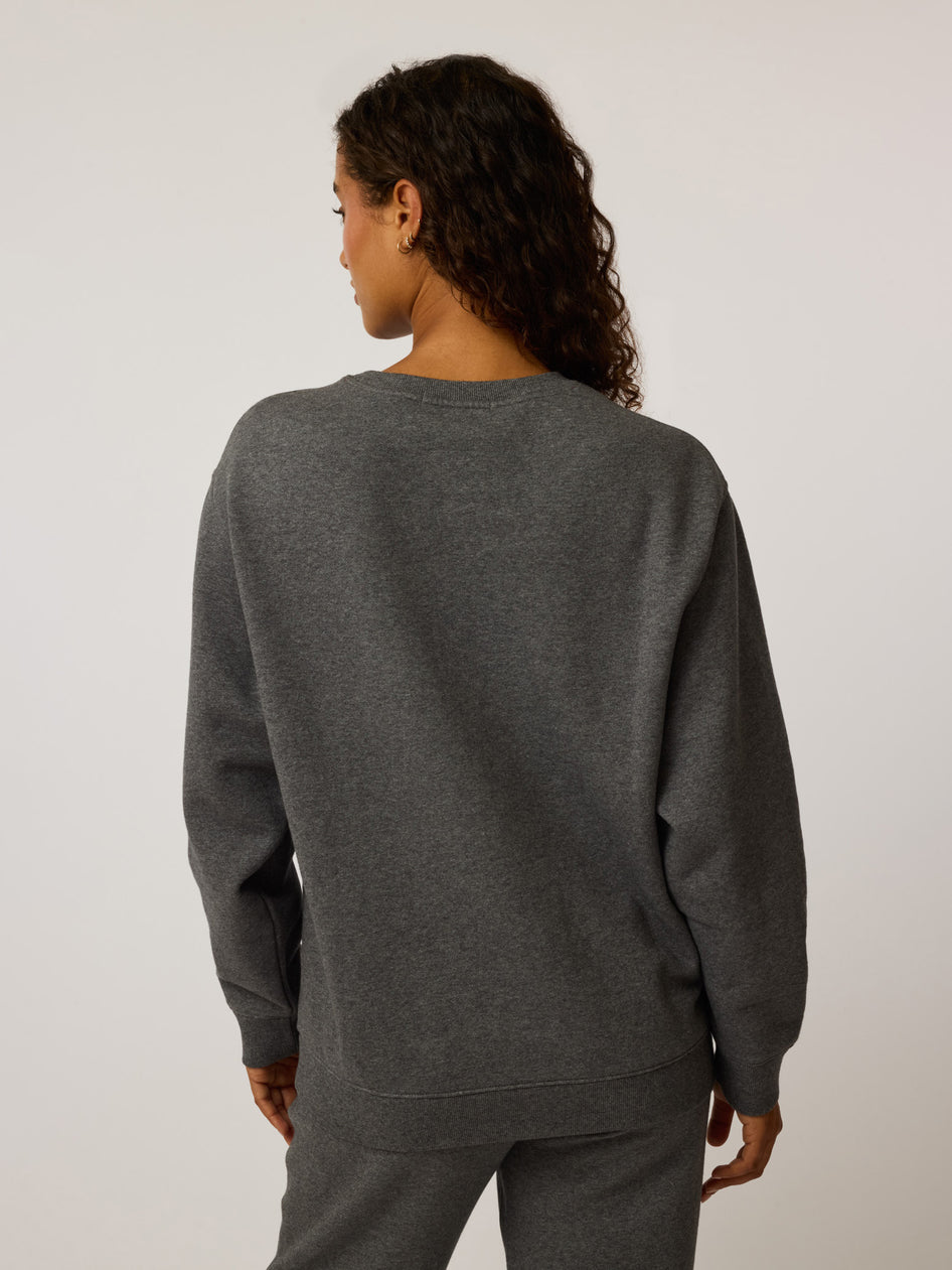 Greyson Clothiers Greyson Melange Aspen Crewneck in SMOKE HEATHER