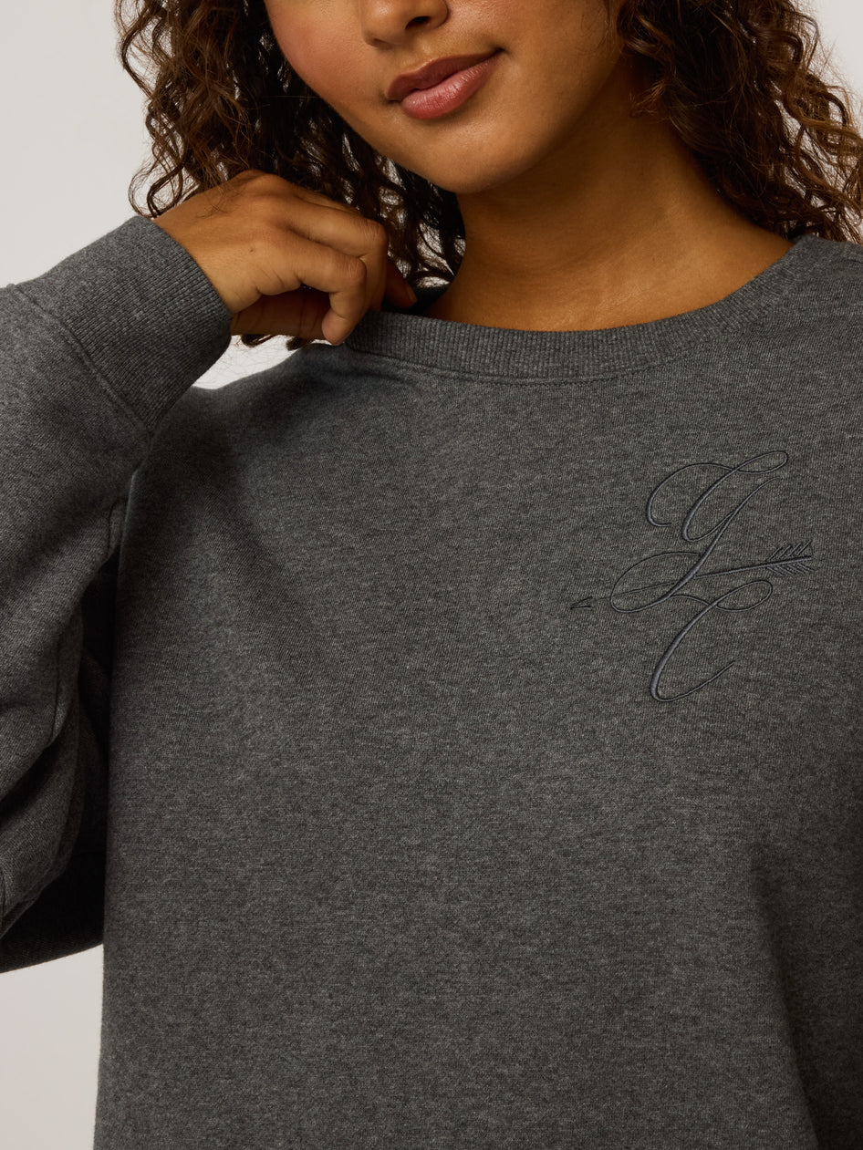 Greyson Clothiers Greyson Melange Aspen Crewneck in SMOKE HEATHER
