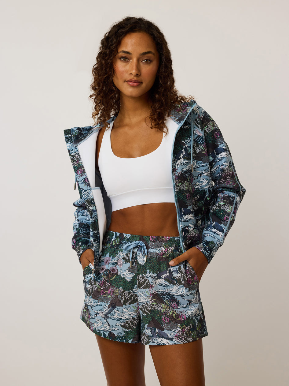 Greyson Clothiers In the Clouds Kristina Full-Zip Hoodie in WOLF BLUE