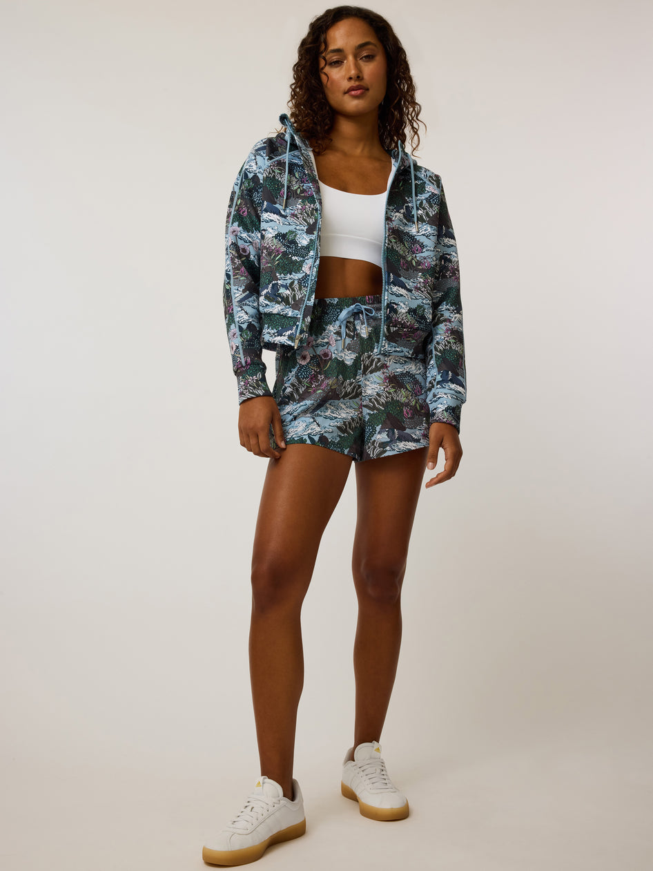 Greyson Clothiers In the Clouds Kristina Full-Zip Hoodie in WOLF BLUE