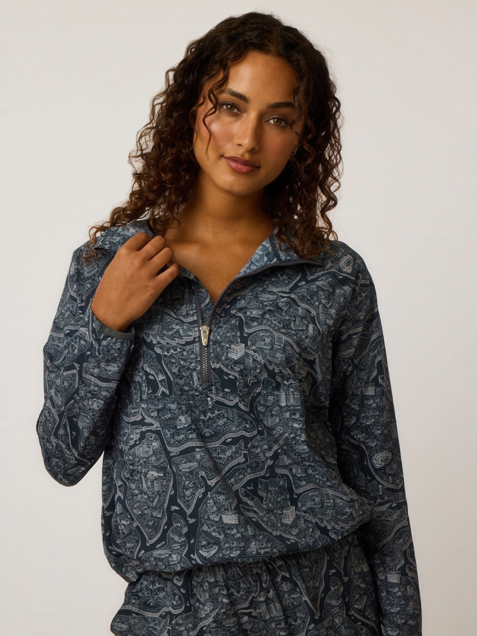 Greyson Clothiers Utopia Newago Half-Zip Jacket in ANTHRACITE