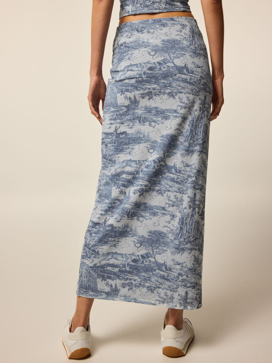 Greyson Clothiers Huntress Toile Mesh Midi Skirt