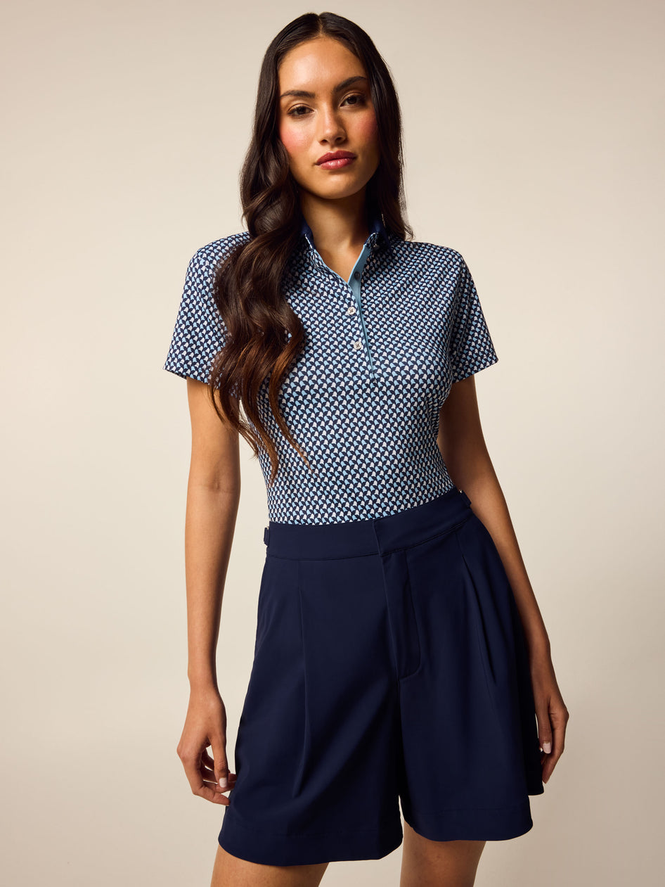 Greyson Clothiers Scarlett Wolf Whisperer Short Sleeve Polo