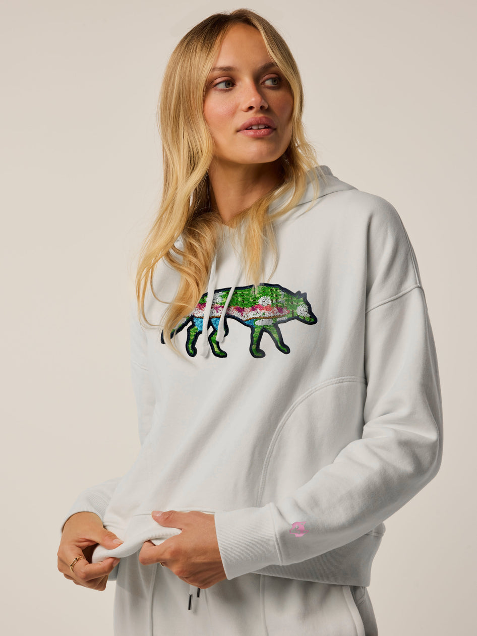 Greyson Clothiers Women's Augusta Stalking Wolf Aspen Hoodie