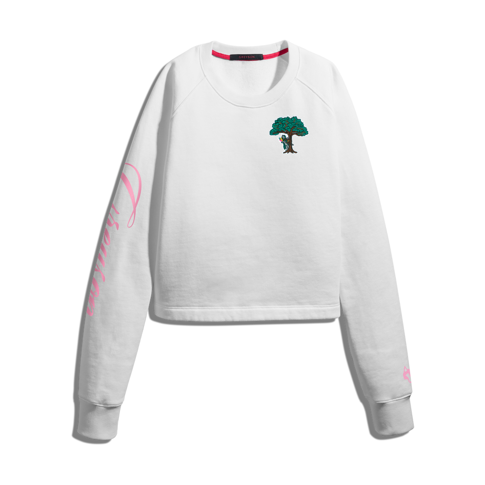Greyson Clothiers Women's Garden of Thieves Cropped Aspen Crewneck