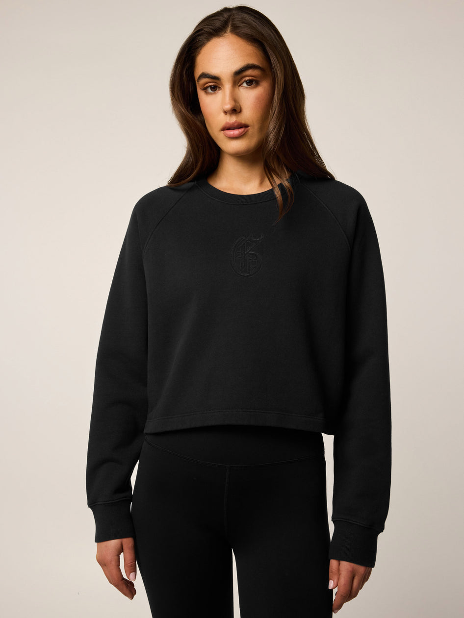 Greyson Clothiers Gothic "G" Aspen Cropped Crewneck