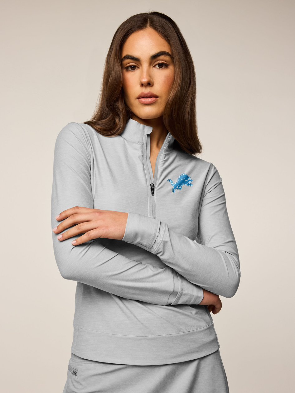 Greyson Clothiers Detroit Lions 313 Halley Melange Quarter-Zip