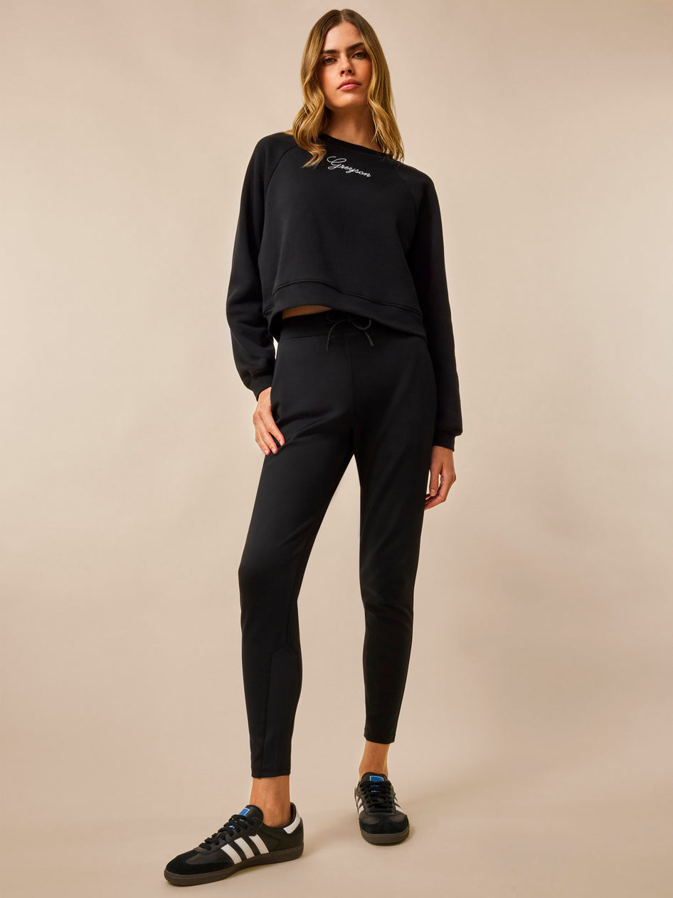Greyson Clothiers Greyson Script Cropped Crew Neck in SHEPHERD