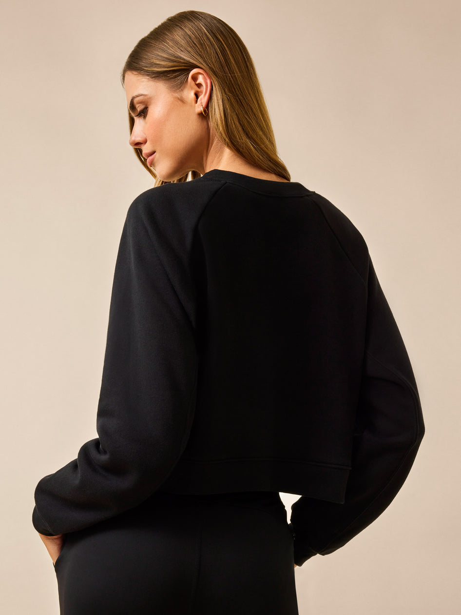 Greyson Clothiers Greyson Script Cropped Crew Neck in SHEPHERD