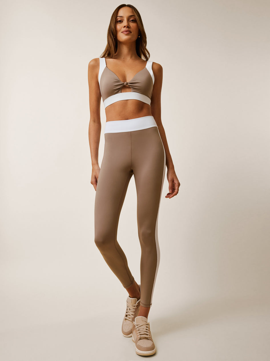 Greyson Clothiers Crescent Luna Sports Bra in CLAY