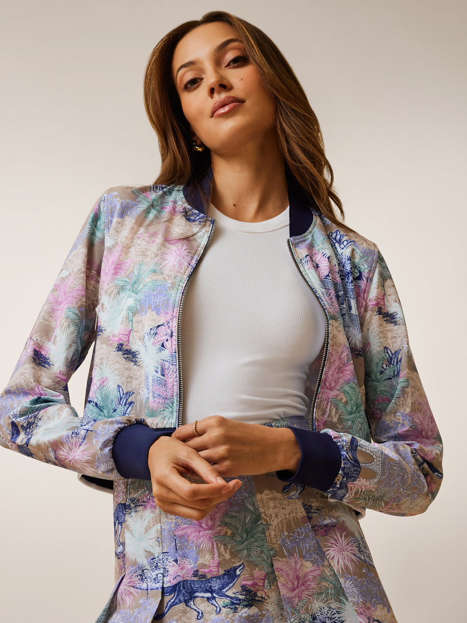 Greyson Clothiers Savannah Nights Bomber Jacket in CLAY MULTI