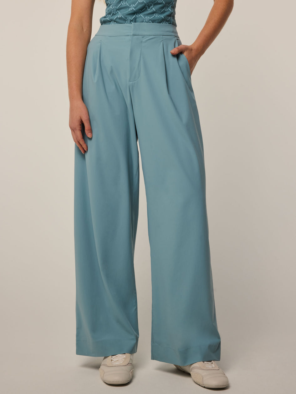 Greyson Clothiers 29.5" Phoenix Wide Leg Pleated Trouser