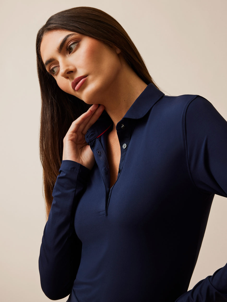 Greyson Clothiers Scarlett Long Sleeve Polo
