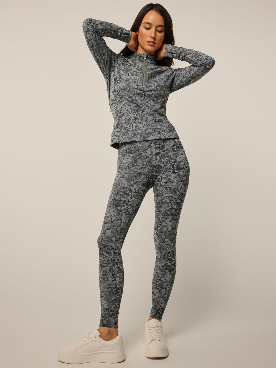 Greyson Clothiers Wolf Scales Jacquard Halley Quarter-Zip