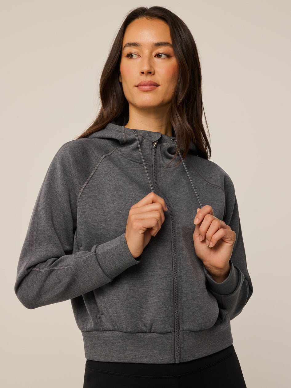 Greyson Clothiers Kristina Melange Full-Zip Hoodie