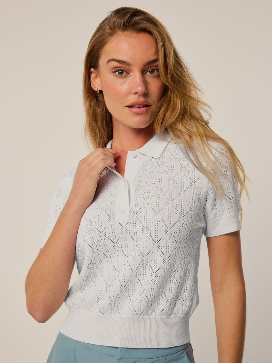 Greyson Clothiers Pointelle Bardot Sweater
