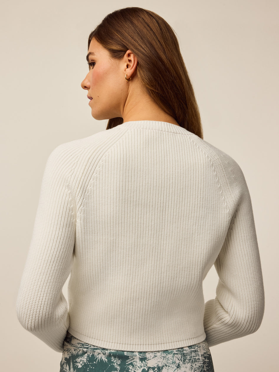 Greyson Clothiers Athena Cropped Crewneck Sweater