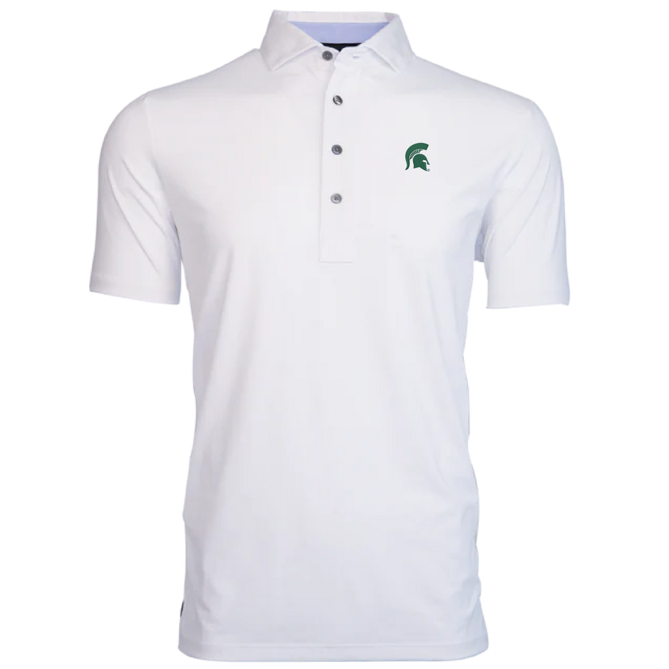 Greyson Clothiers Michigan State Spartan Tala Polo in ARCTIC